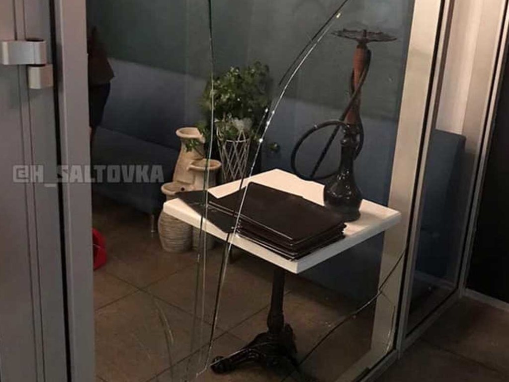 В Харькове мальчик устроил погром: расколотил витрину известного ресторана на глазах у мамы (ФОТО)