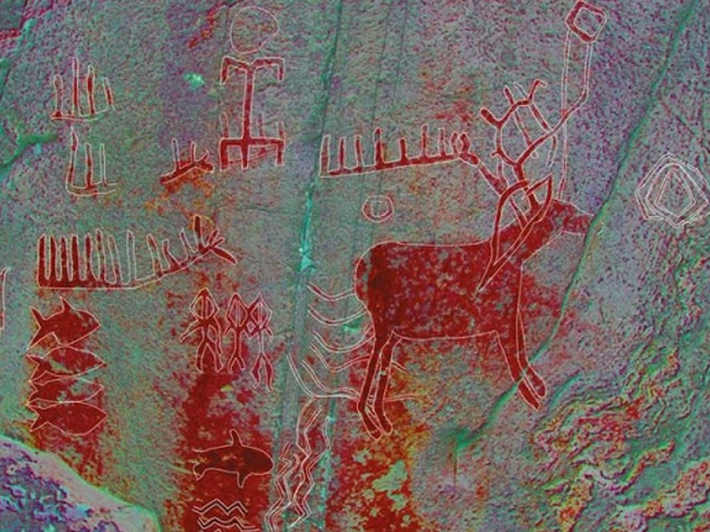 Новые технологии открыли на доисторических пиктограммах рисунки древних людей в Швеции