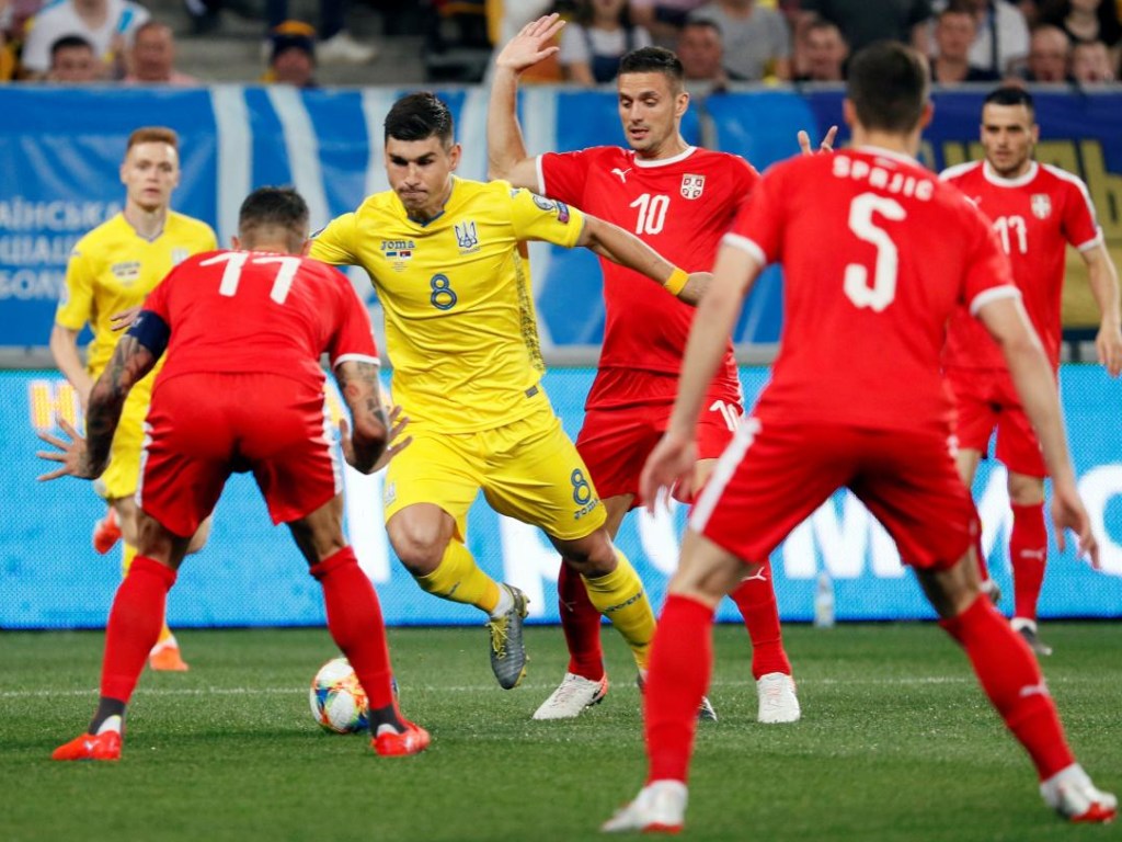 Сербия и Украина разыграли ничью в отборе на Евро-2020: видео голов