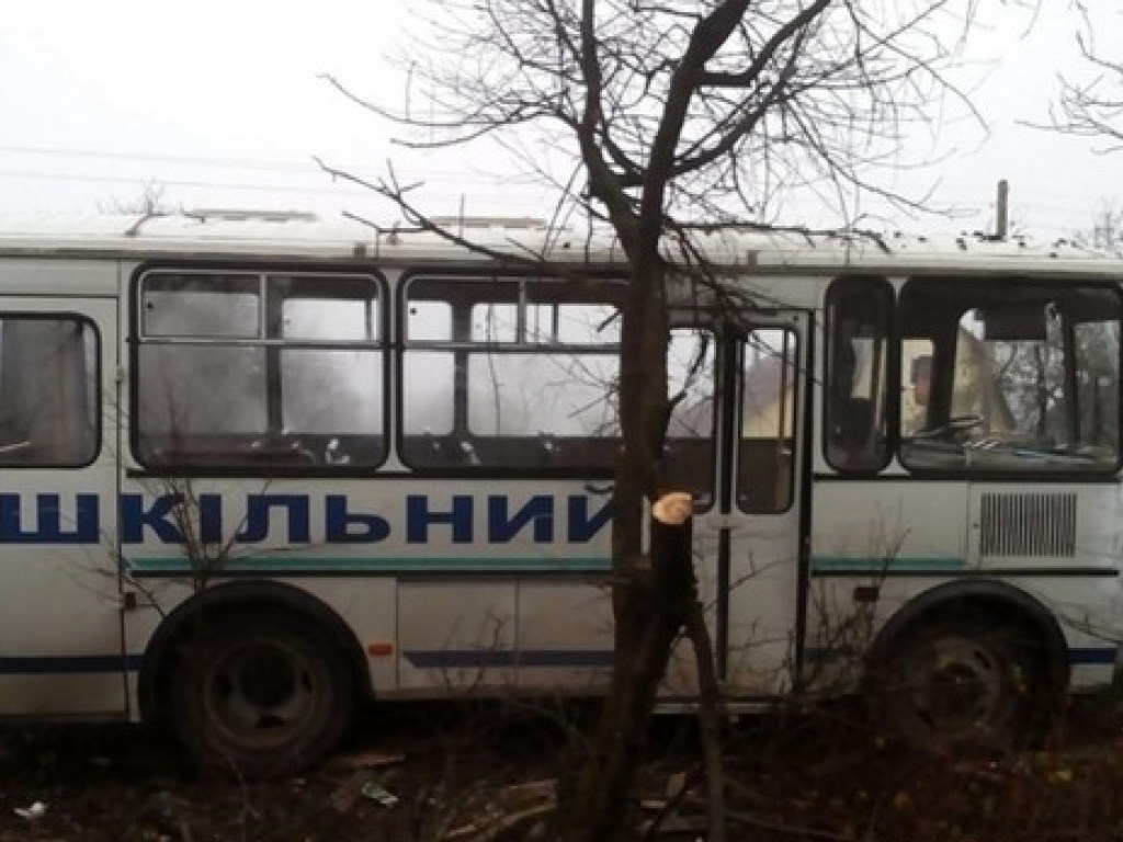 На Волыни школьный автобус с детьми врезался в дерево (ФОТО)