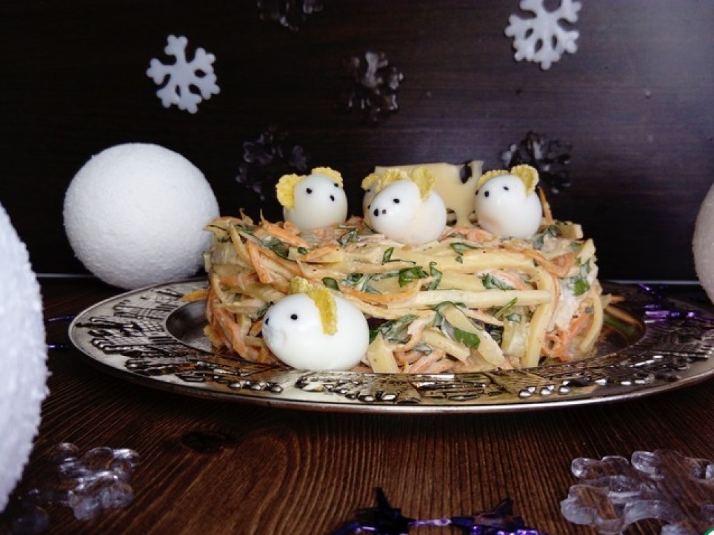 Рецепт дня: Салат «Новогодние мышки»