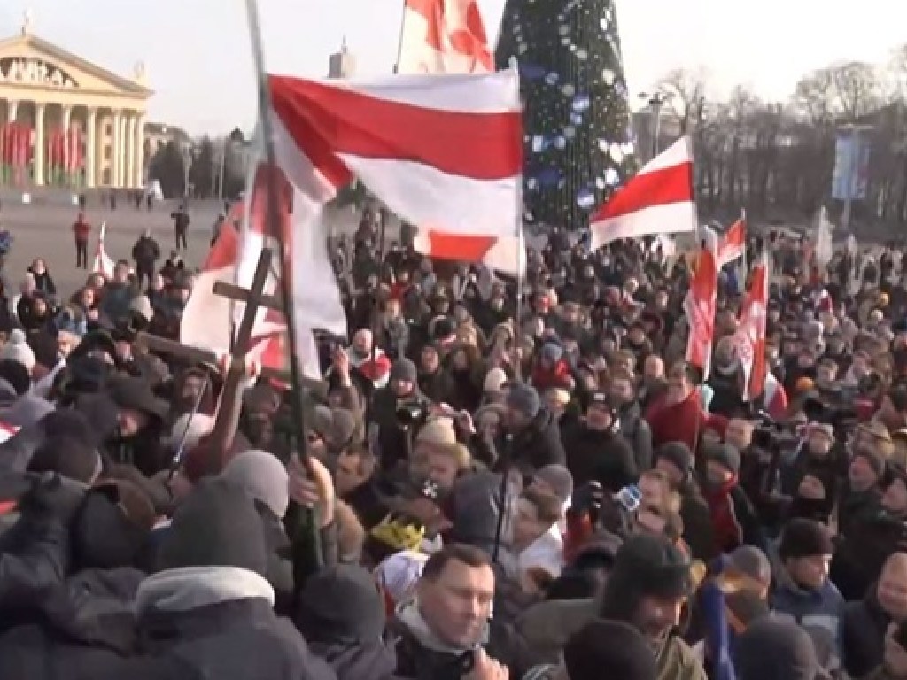 В Минске повысился политический градус: люди вышли на акцию протеста из-за  интеграции с РФ (ФОТО, ВИДЕО)