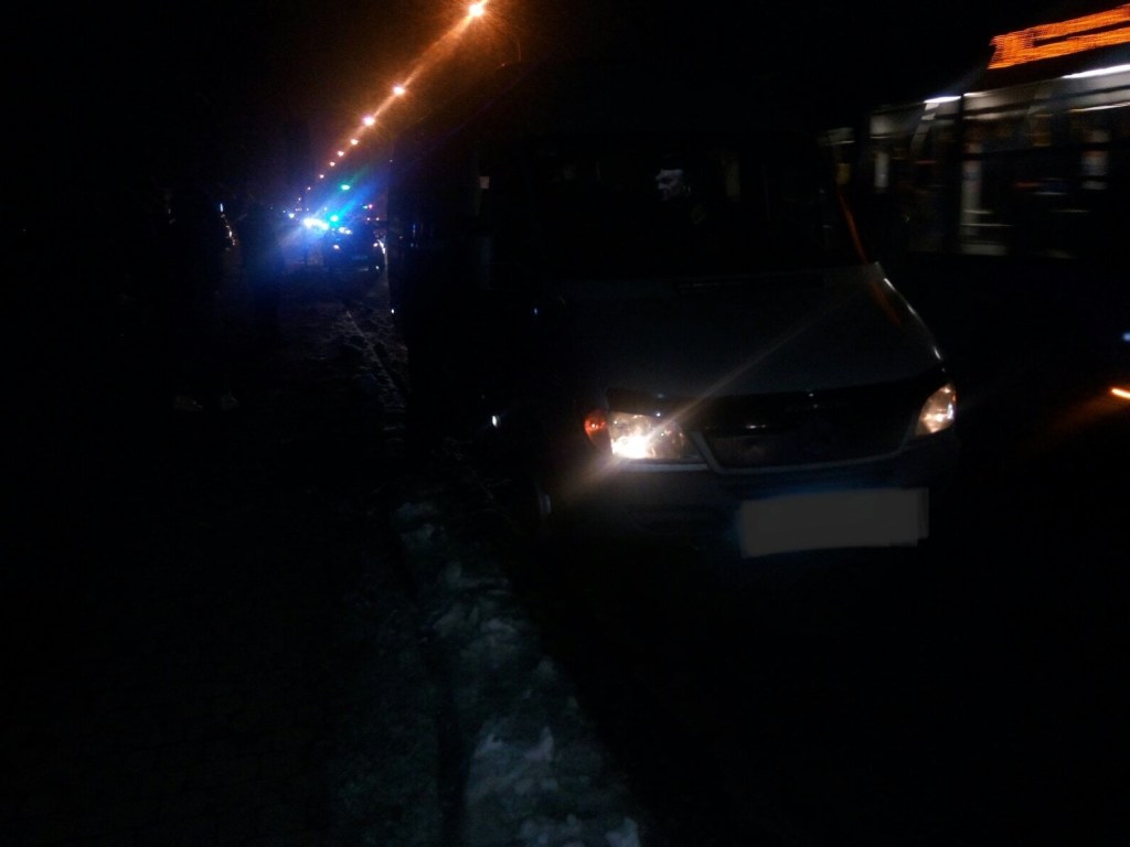 На Закарпатье микроавтобус Mercedes сбил пешехода, выбежавшего на дорогу (ФОТО)