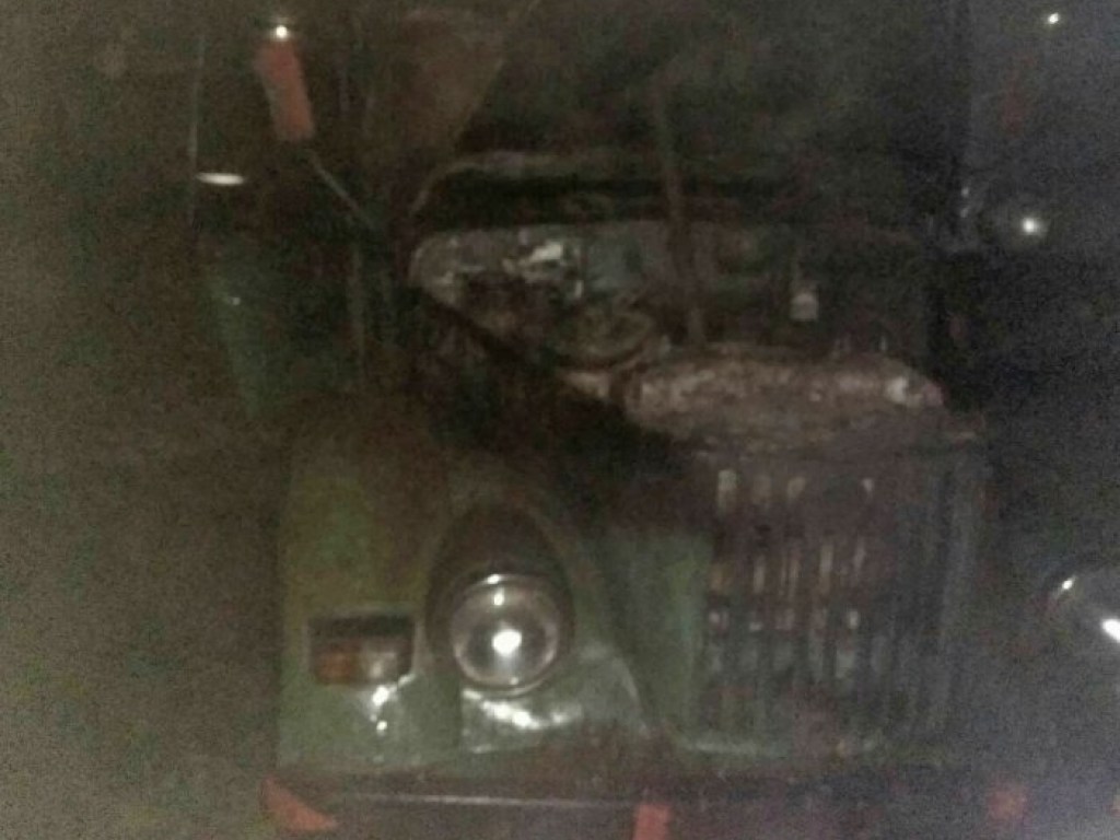 В Новой Одессе на Николаевщине горел автомобиль «ГАЗ» (ФОТО)