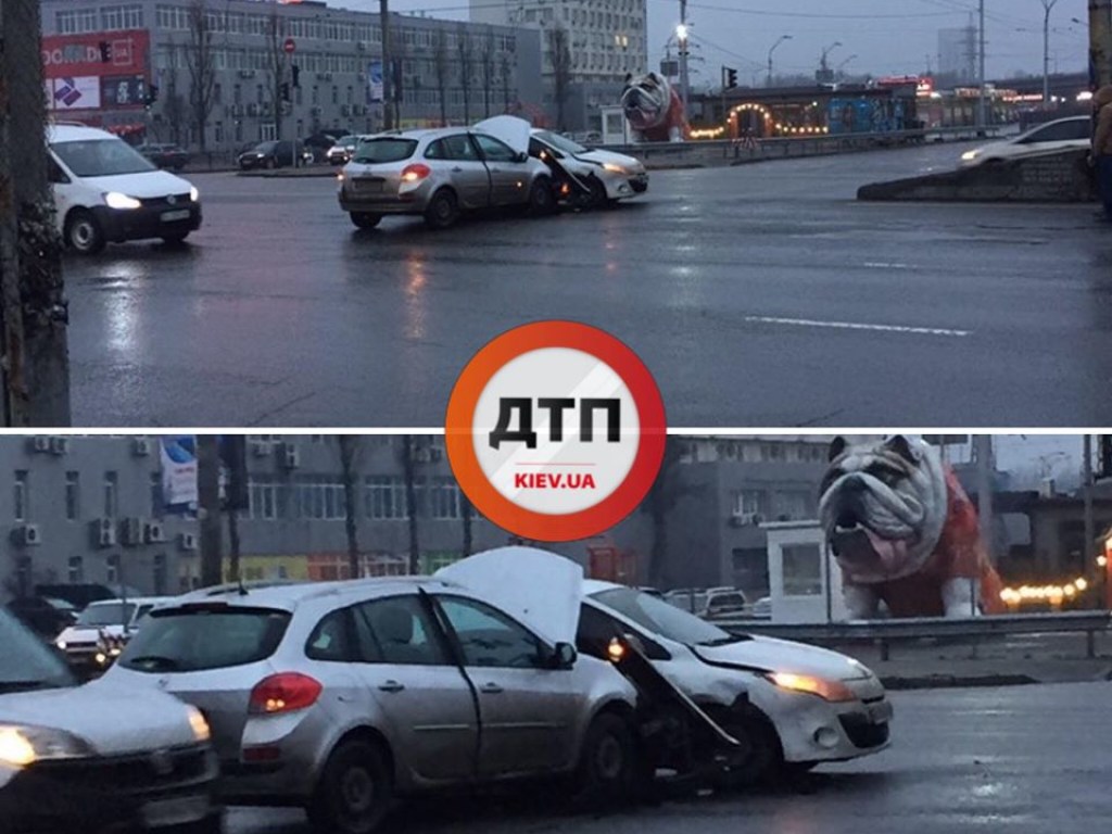 Водители авто не рассчитали скорость: В Киеве на Петровке произошло ДТП (ФОТО)