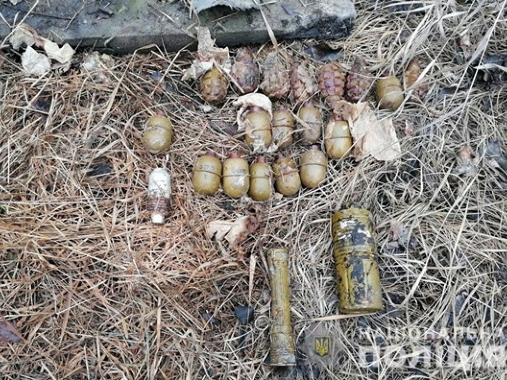 В Донецкой области нашли тайник с гранатами (ФОТО)