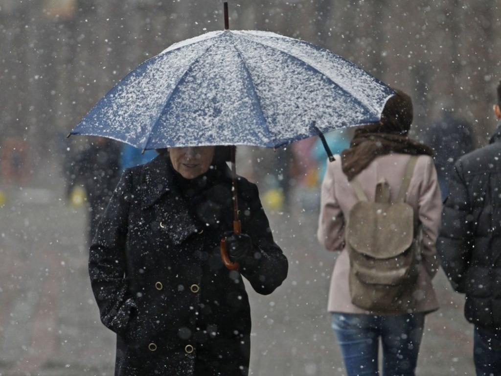 Синоптик: 5 января в Украине  прогнозируется дождь и мокрый снег
