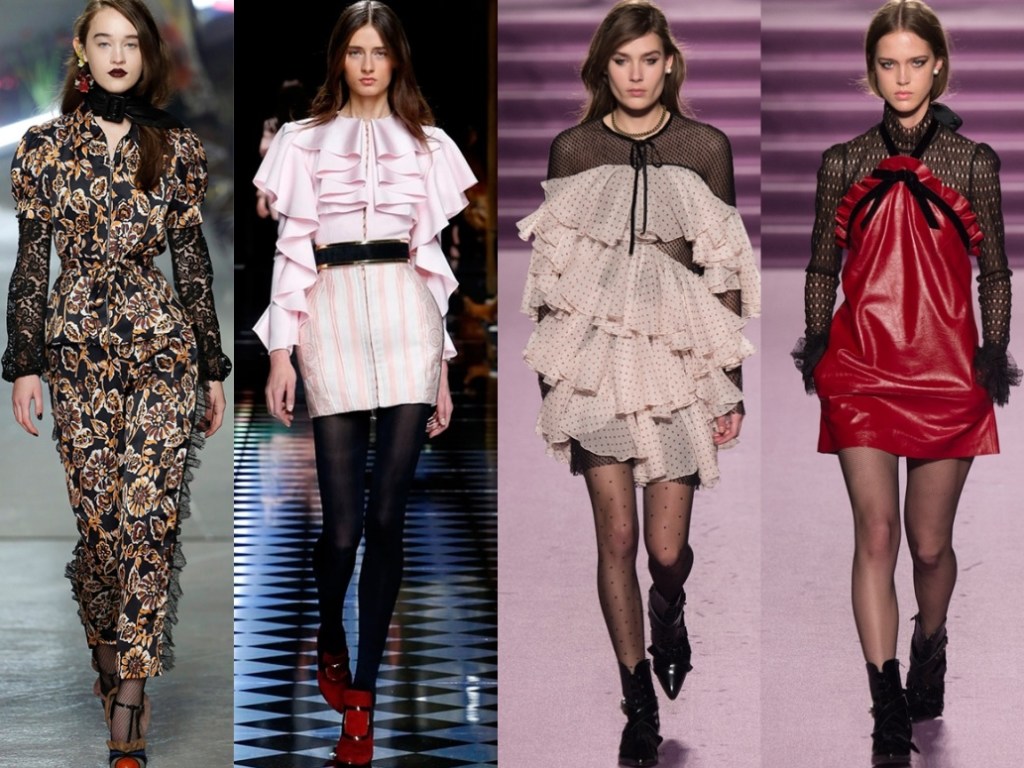 Модный тренд сезона:  рюши и оборки на платьях и блузах на пике популярности (ФОТО)