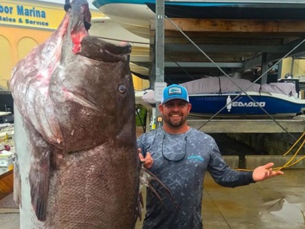  Рыбак поймал на удочку пятидесятилетнюю рыбу весом 160 килограммов (ФОТО)