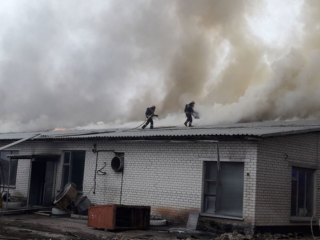 В Лисичанске произошел пожар на заводе «Пролетарий» (ФОТО)