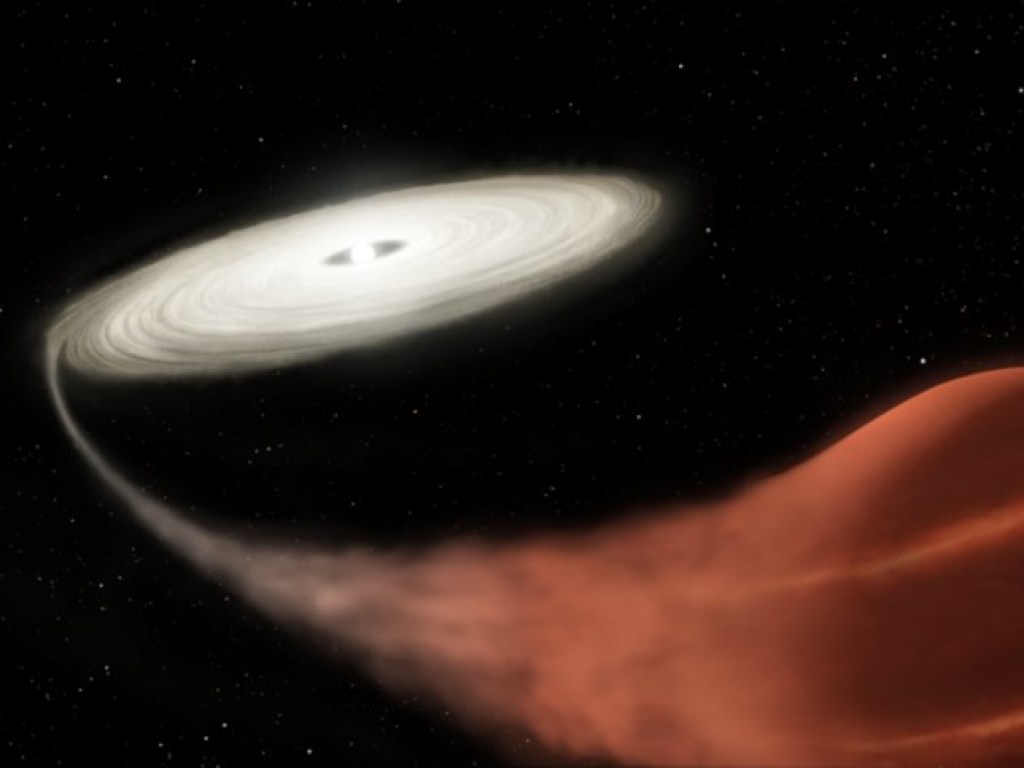 Телескоп NASA обнаружил звезду, которая «ворует» вещество своего сателлита – другой звезды (ФОТО)