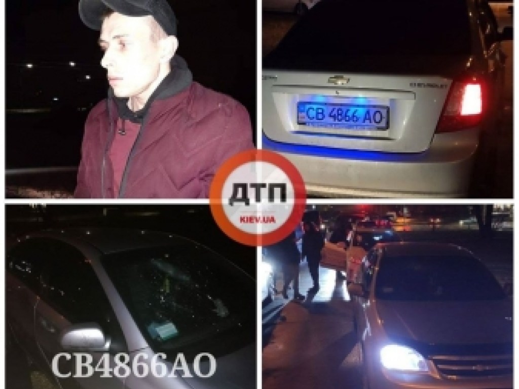 Пьяный водитель в Киеве ездил на большой скорости по улицам (ФОТО)