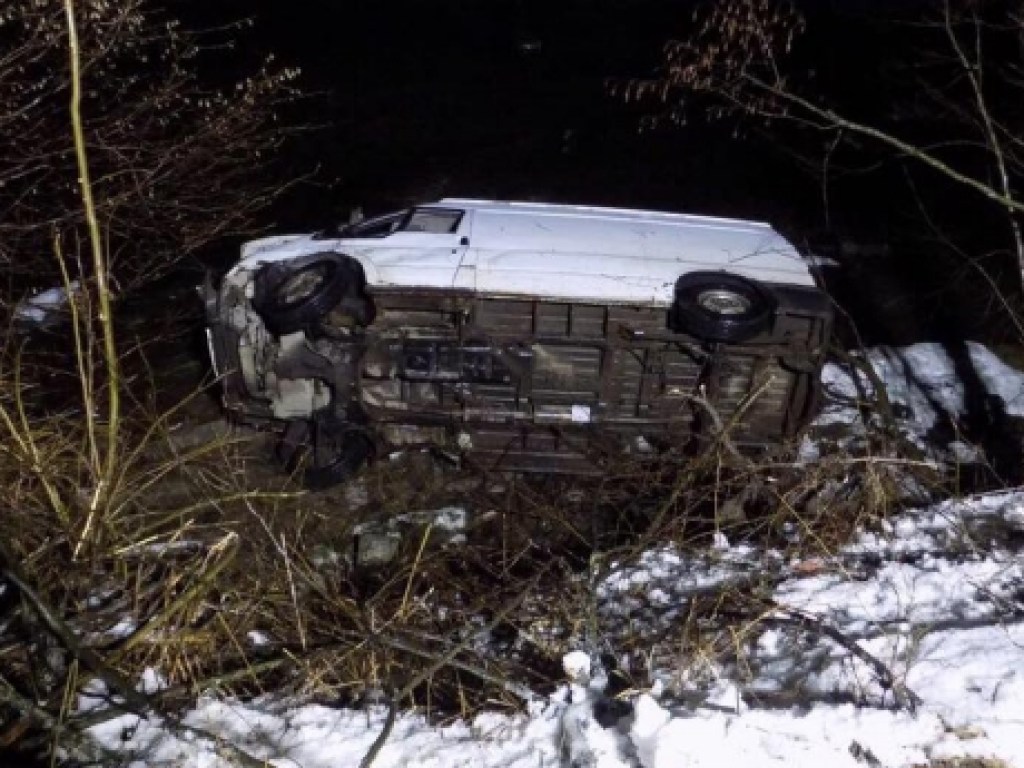 На Закарпатье микроавтобус слетел в реку: погиб мужчина (ФОТО)