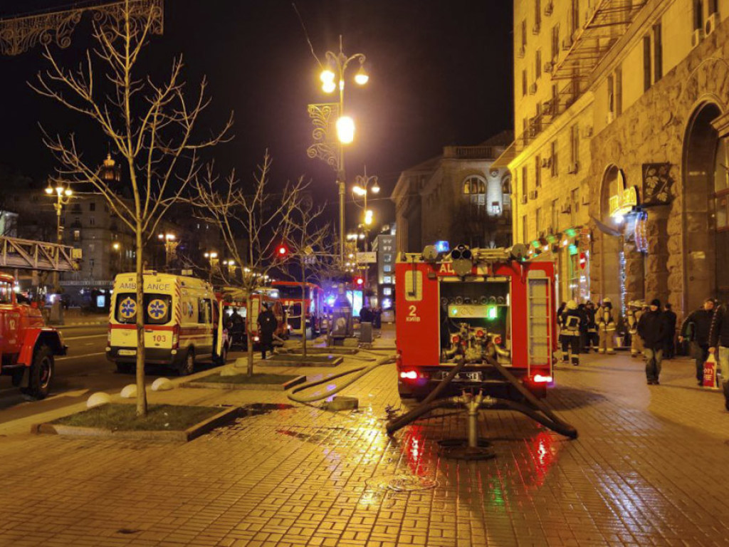 В центре Киева сгорел популярный ресторан (ФОТО)