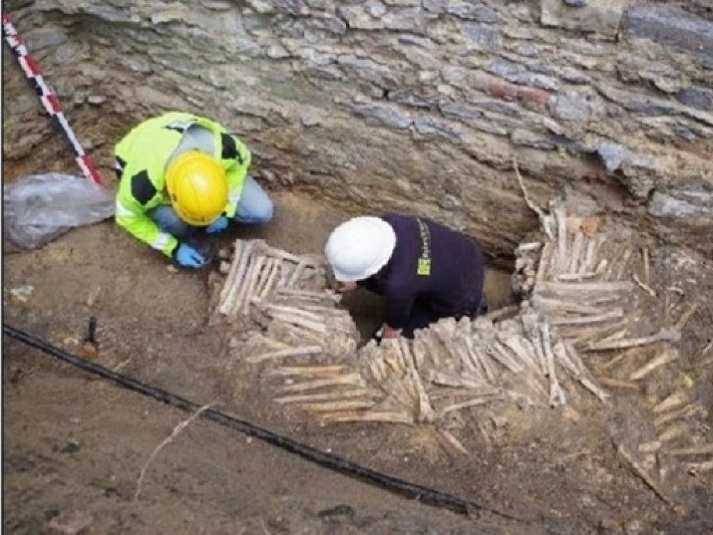 Стены из человеческих костей были обнаружены в Бельгии (ФОТО)