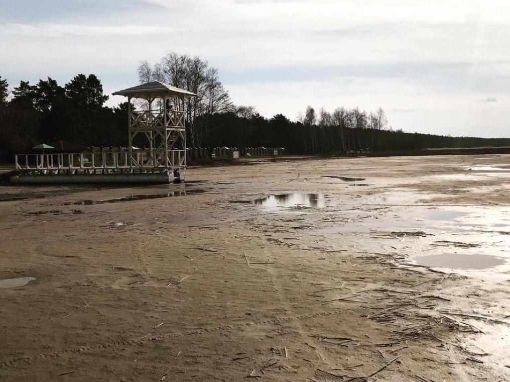 В Волынской области почти высохло озеро Свитязь (ФОТО)