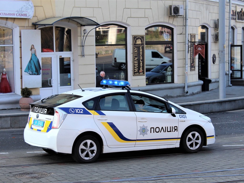 В Киеве на Троещине полицейские затолкали водителя в Prius: Автомобиль мужчины бросили на обочине (ВИДЕО)