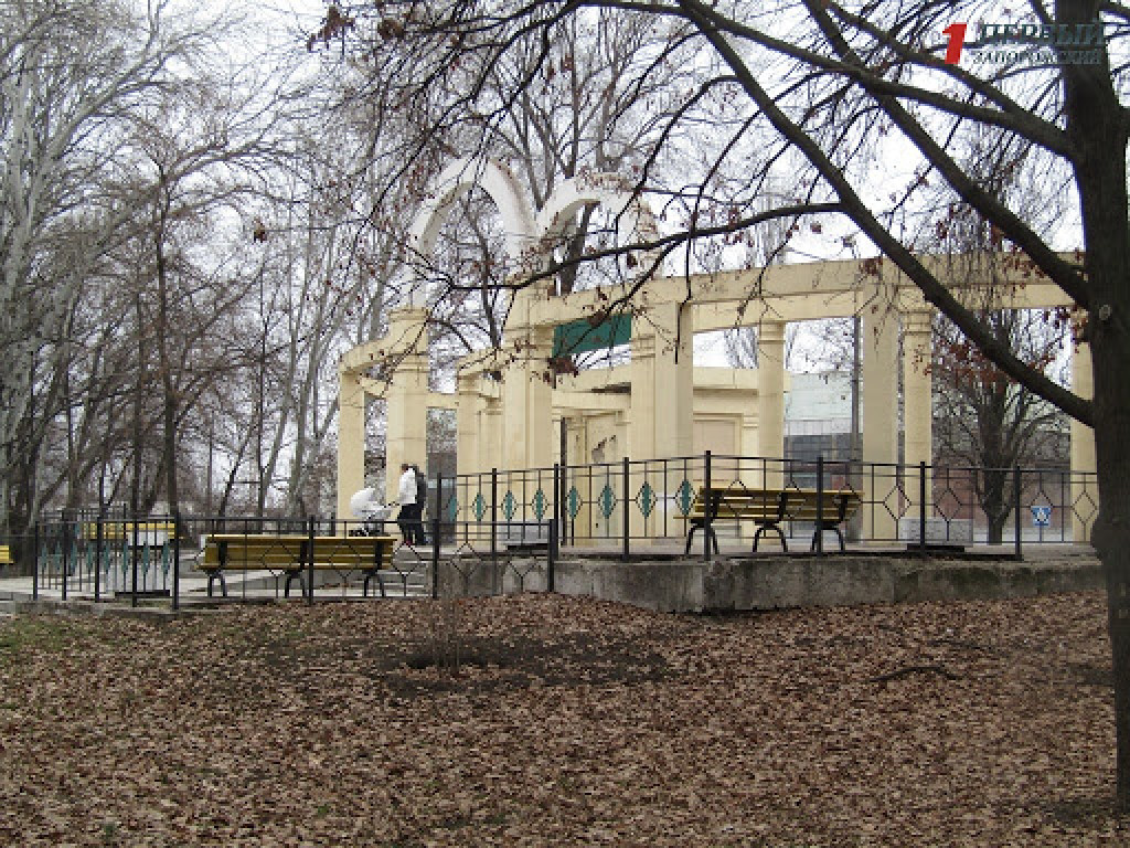 В парке в Запорожье на девочку упала деревянная статуя (ВИДЕО)