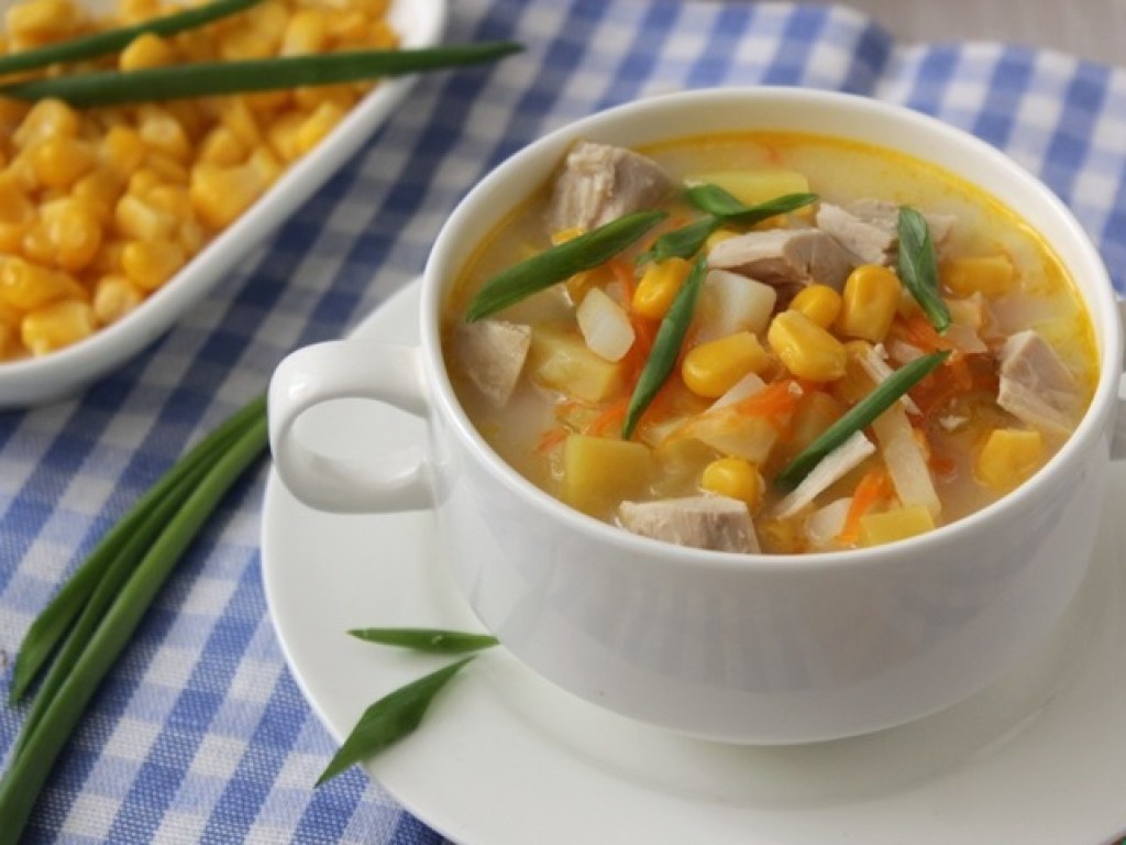 Рецепт дня: Сырный суп с кукурузой «Сплошное удовольствие»