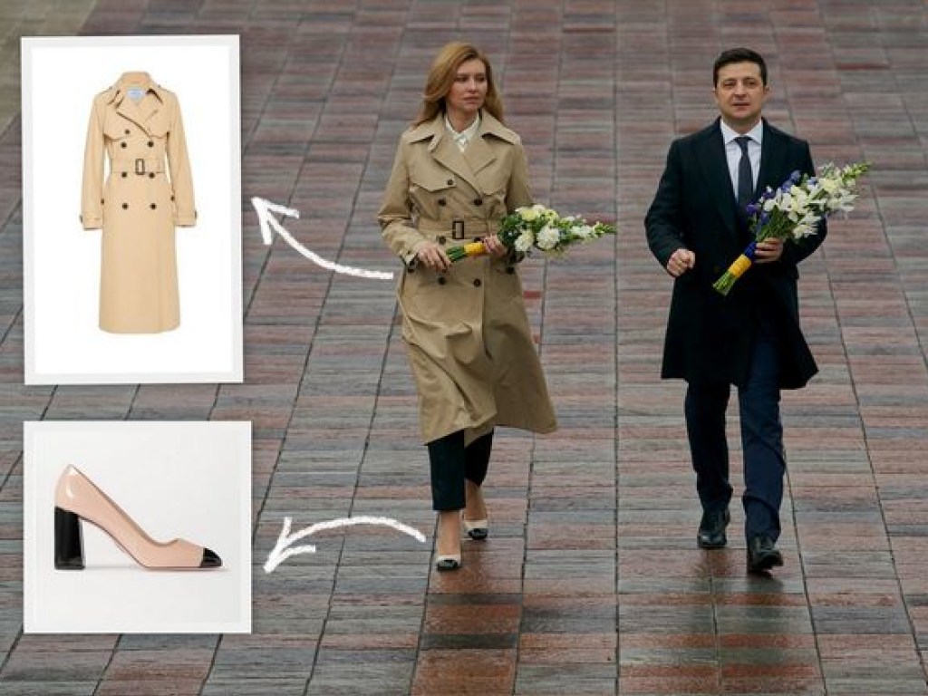 Леди Зеленская продемонстрировала стильный образ: тренч и туфли за 65 тысяч гривен (ФОТО)