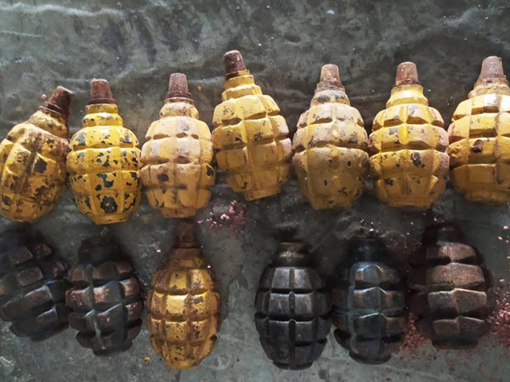 Житель Днепра во время прогулки нашел 13 ручных гранат (ФОТО)