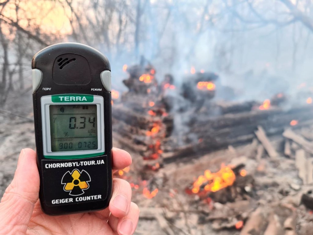 «Горит камыш»: В ГСЧС рассказали подробности пожара в Чернобыльской зоне
