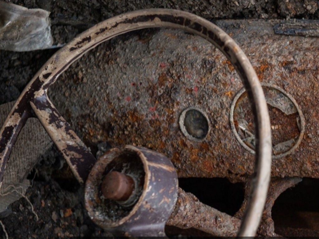 Британец на карантине случайно выкопал возле своего дома автомобиль, пролежавший под землей 50 лет (ФОТО)