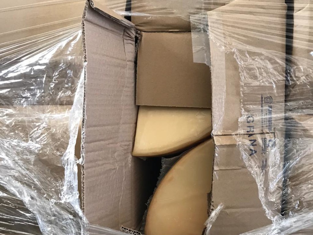 На Закарпатье пограничники задержали контрабанду из Италии с более чем полутора тоннами сыра (ФОТО)