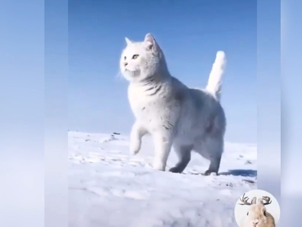 Грациозный белый кот-модель вызвал восторг в Сети (ФОТО, ВИДЕО)