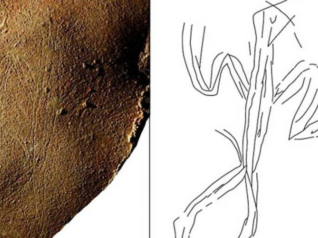 Ученые обнаружили изображение человека на могильной плите возрастом 14 тысяч лет (ФОТО)