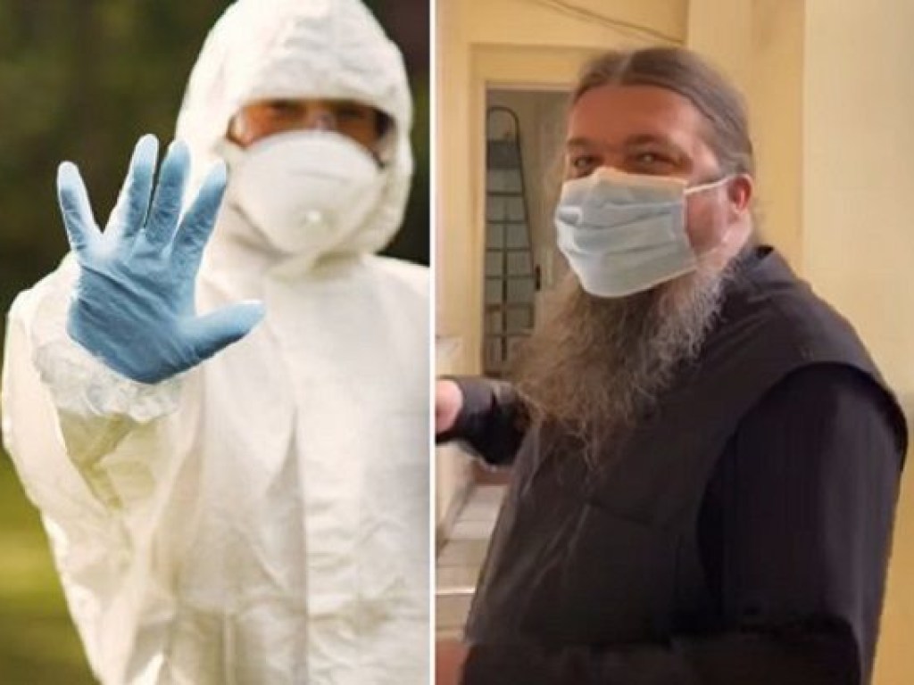В Черновцах священник покашлял на журналистов и заявил, что у него коронавирус (ФОТО, ВИДЕО)