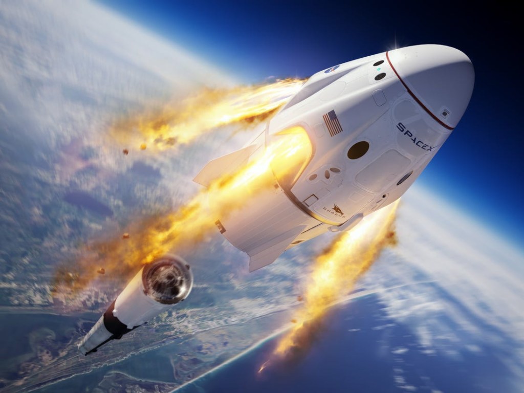 Астронавты с корабля SpaceX взошли на борт МКС