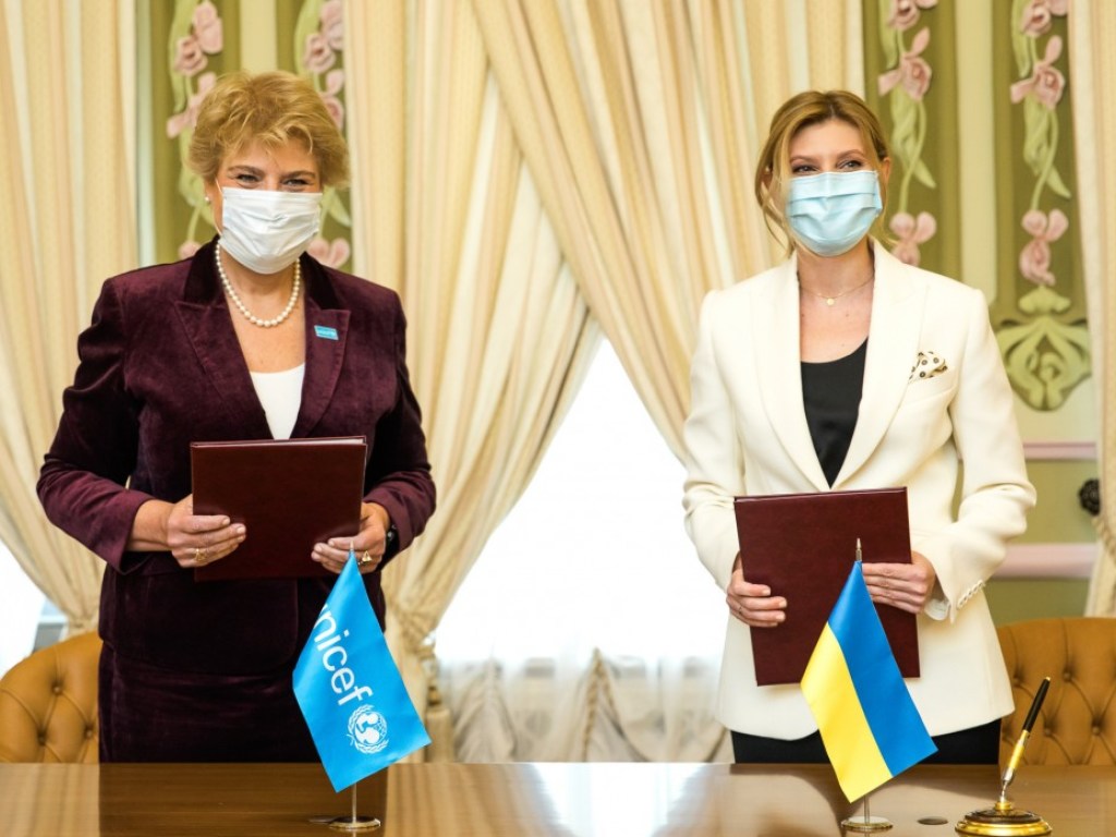 Елена Зеленская подписала Меморандум с ООН об улучшении питания украинских детей (ФОТО)