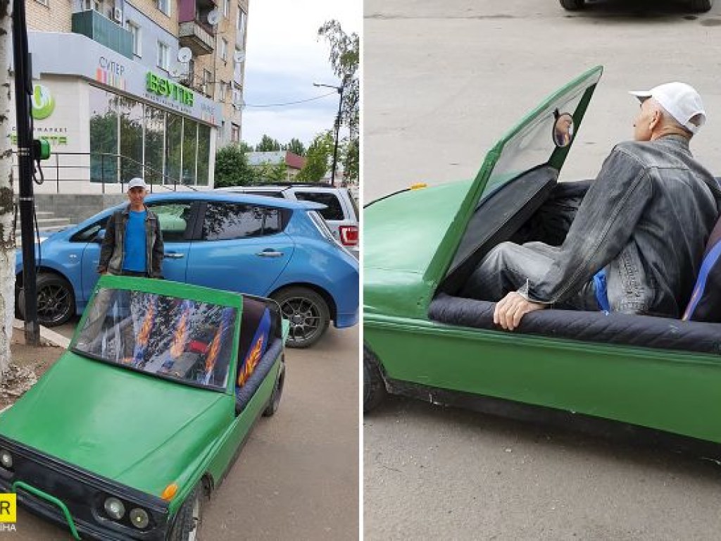 Житель Николаевской области своими руками собрал электромобиль (ФОТО, ВИДЕО)