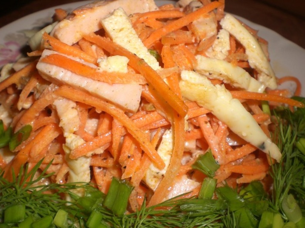 Рецепт дня: салат с корейской морковкой «Пальчики оближешь»
