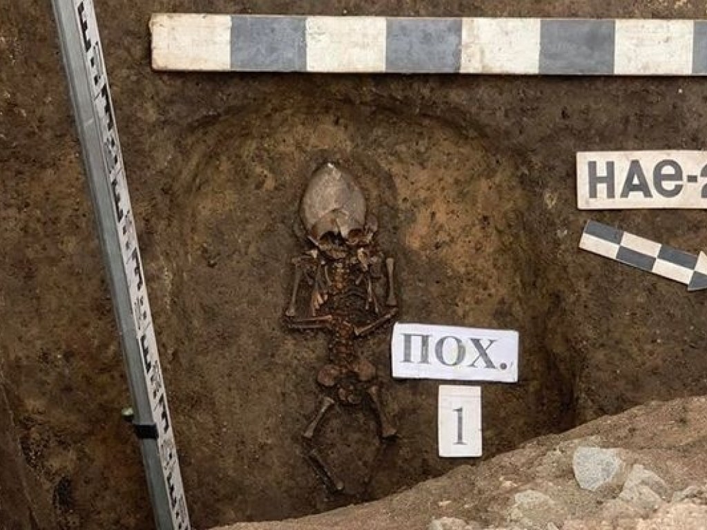 В Черниговщине строители нашли древней скелет 3-летнего ребенка (ФОТО)
