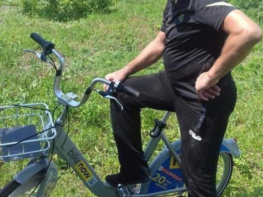 Похитителя «городского» велосипеда задержали в 90 километрах от Киева (ФОТО)