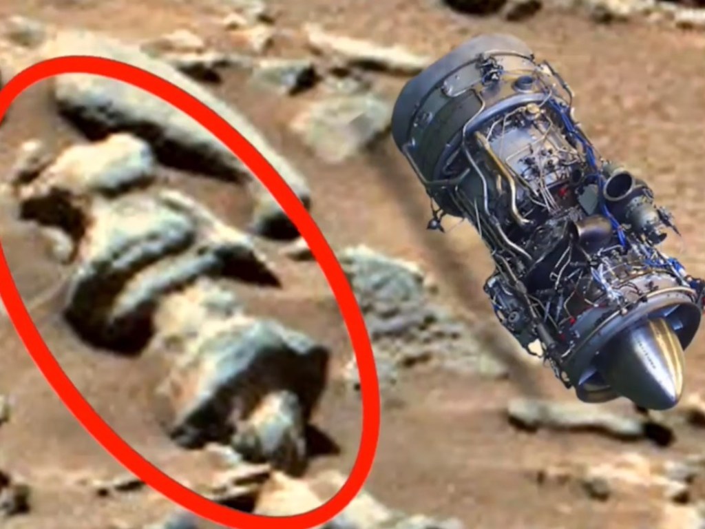 На поверхности Марса уфолог разглядел реактивный двигатель (ФОТО)