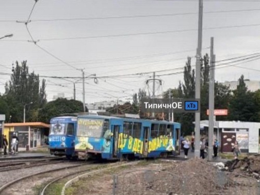 В Харькове произошло столкновение двух трамваев (ФОТО)