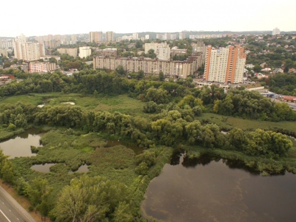 У Совских прудов в Киеве жители повредили новую дорогу из-за ее популярности (ВИДЕО)