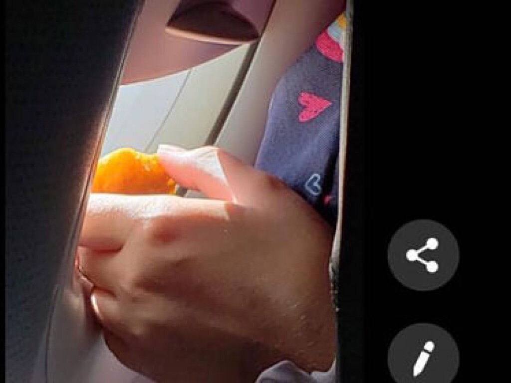 Поведение женщина во время еды удивило пассажиров самолета (ФОТО)