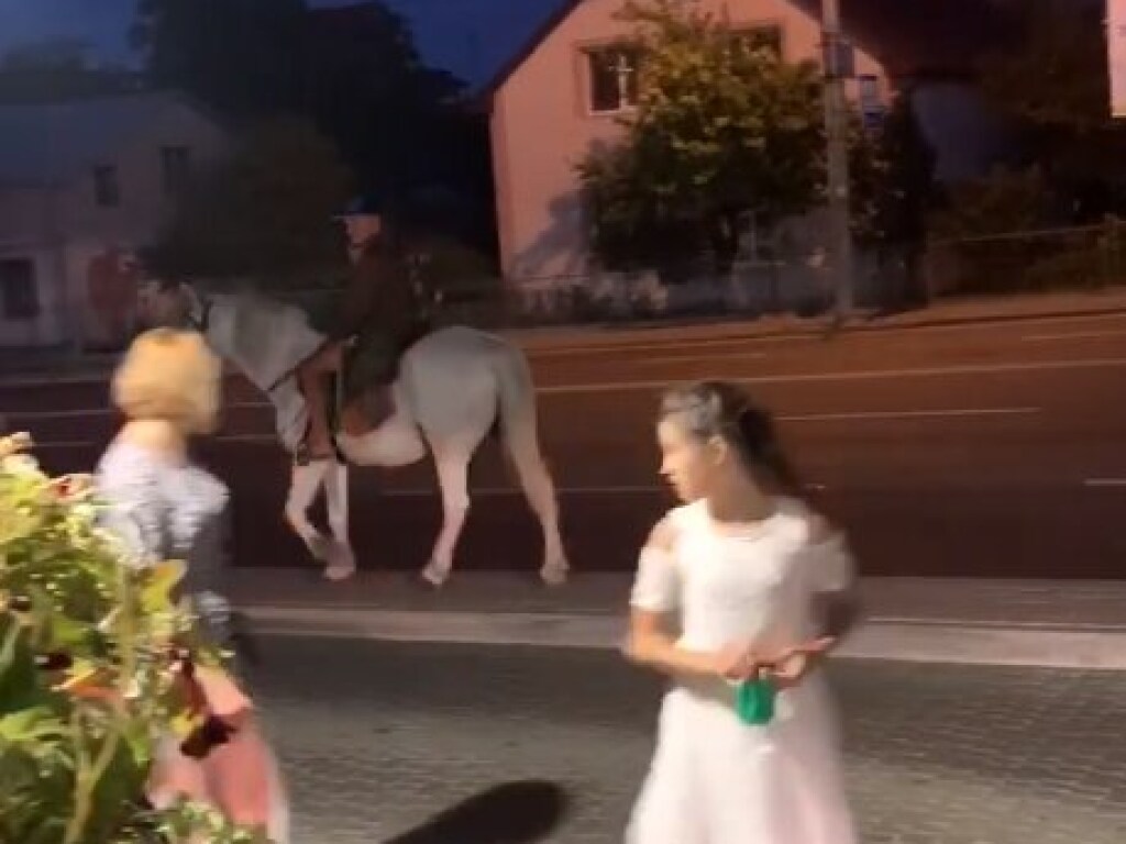 По Украине третий месяц путешествует «принц» на белом коне (ФОТО)