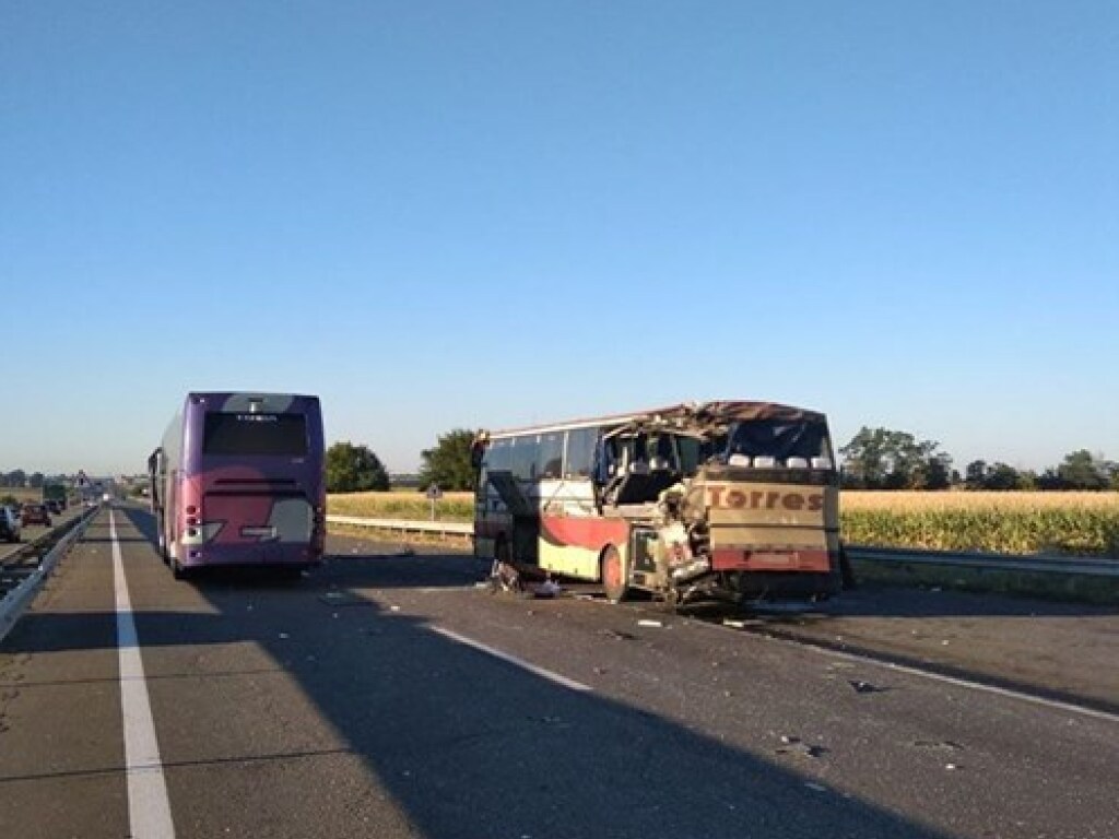 В Кировоградской области столкнулись 2 автобуса: 2 погибших, 10 пострадавших (ФОТО, ВИДЕО)