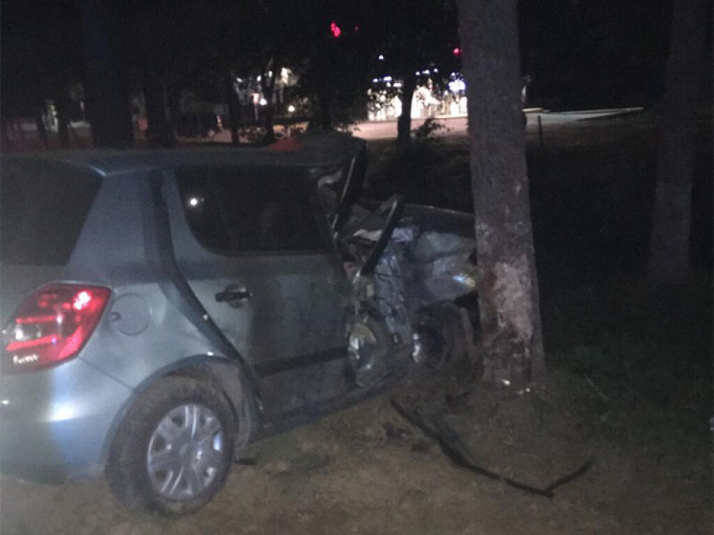 В Ужгороде Skoda Fabia с пьяными девушками влетела в дерево: 19-летняя пассажирка погибла (ФОТО)