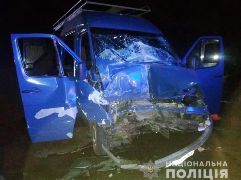 Крупное ДТП на Николаевщине с 5 пострадавшими: столкнулись микроавтобус и грузовик (ФОТО)