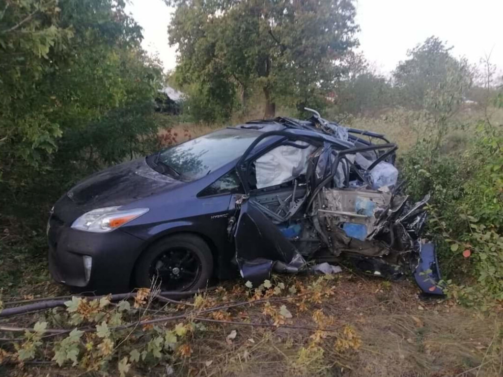 Под Одессой произошло столкновение грузовика MAN и Toyota, водитель тягача погиб (ФОТО)