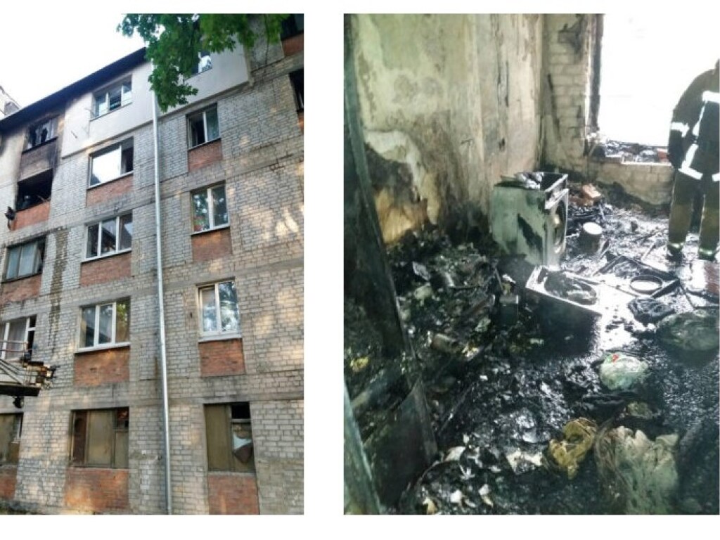 В Харькове произошел пожар в 5-этажном доме: 3 человека отравились угарным газом (ФОТО)