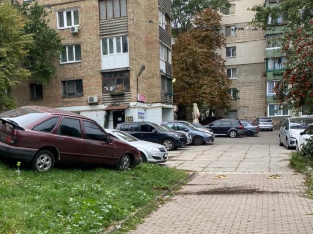 На КПИ в Киеве водитель Ford отличился «уникальной» парковкой (ФОТО)