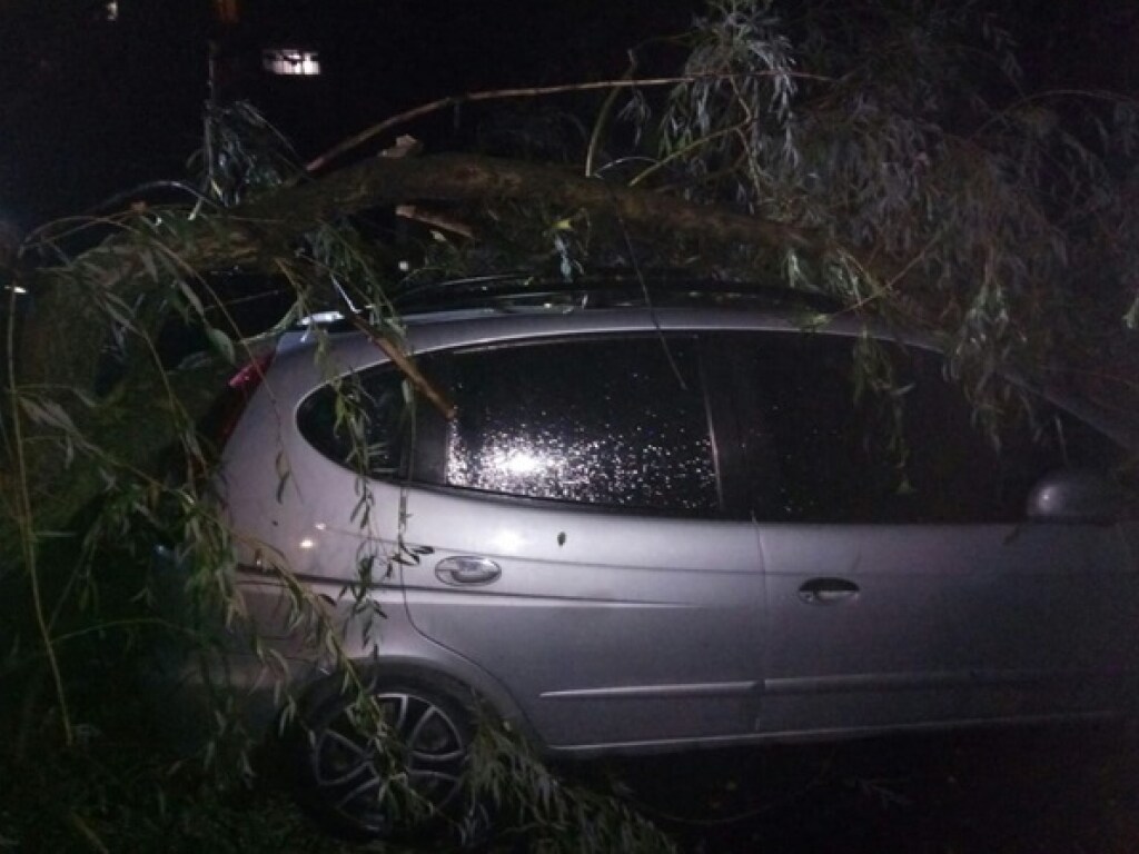 В Ивано-Франковске в результате бури повреждены дома и машины (ФОТО)