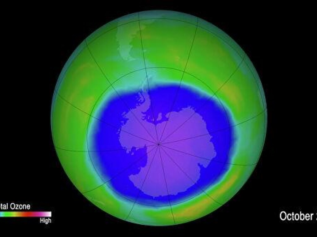 Озоновая дыра над Антарктидой достигла рекордных размеров (ФОТО)
